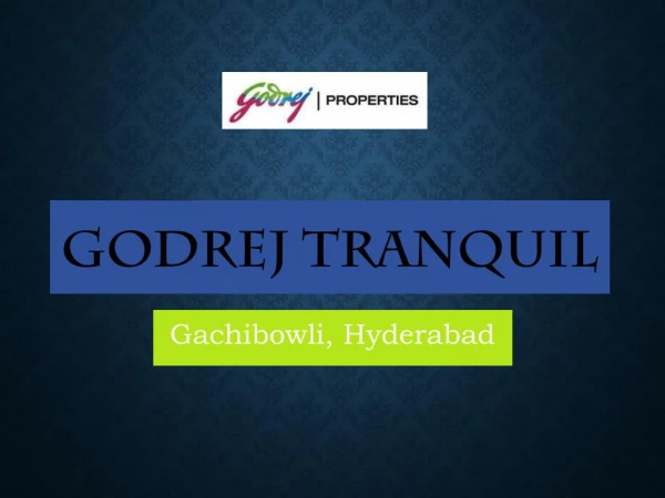 Godrej Tranquil - Kandivali East, Mumbai @Call Now-9821798104