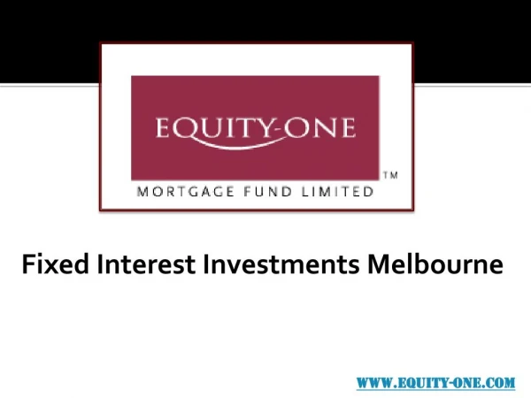 fixed interest investments melbourne