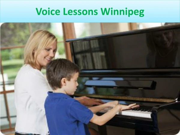 Voice Lessons Winnipeg