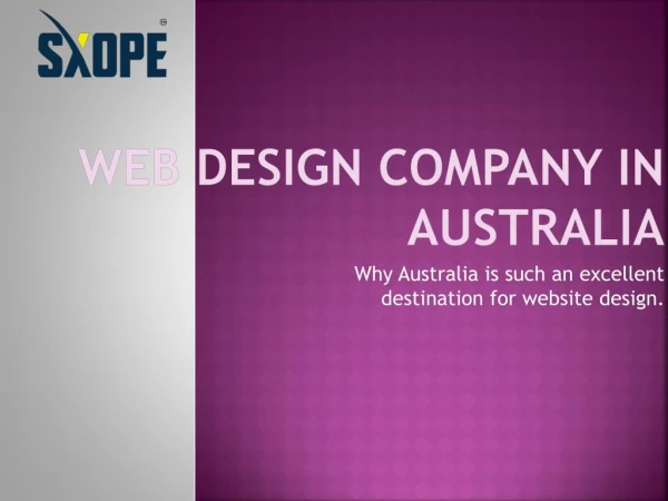 Web Design Company in Australia | Sxope Consolidate