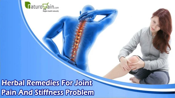 Herbal Remedies For Joint Pain And Stiffness Problem