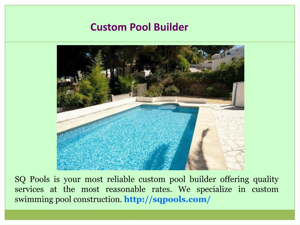 custom pool builder