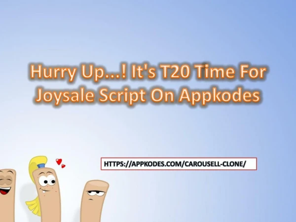 Hurry Up...! It's T20 time for Joysale Script on Appkodes