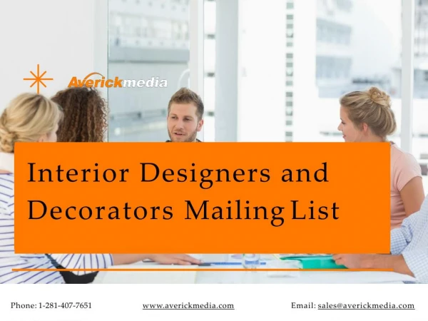 Interior Designers and Decorators Mailing List