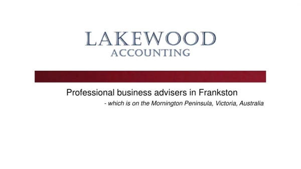Business advisers in Frankston & Melbourne