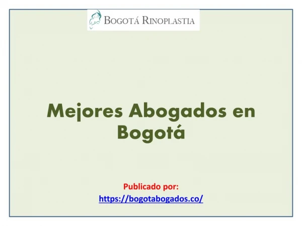 Mejores Abogados en Bogotá