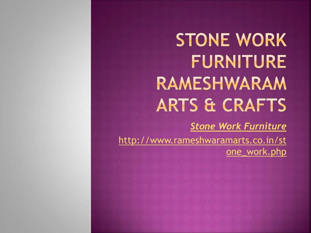 stone work furniture rameshwaram arts crafts