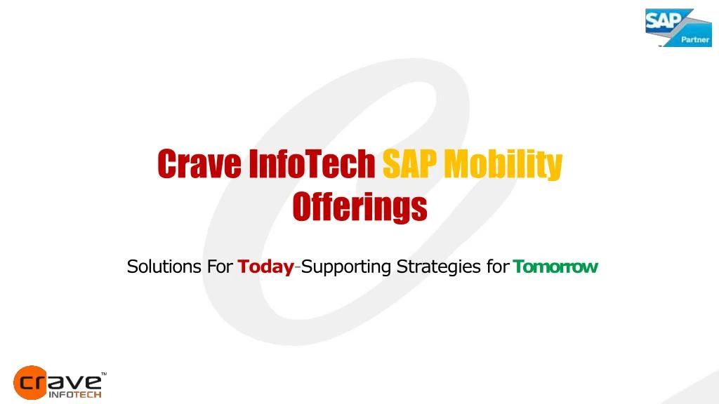 crave infotech sap mobility offerings