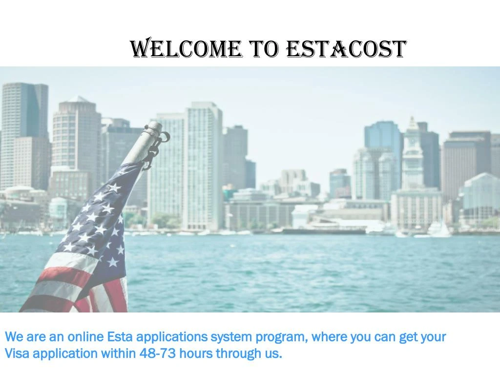 welcome to estacost