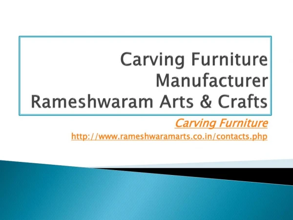 Carving Furniture Manufacturer