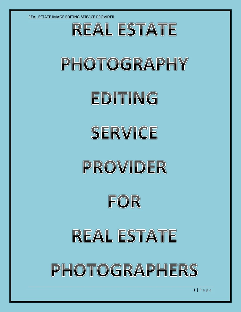 real estate image editing service provider