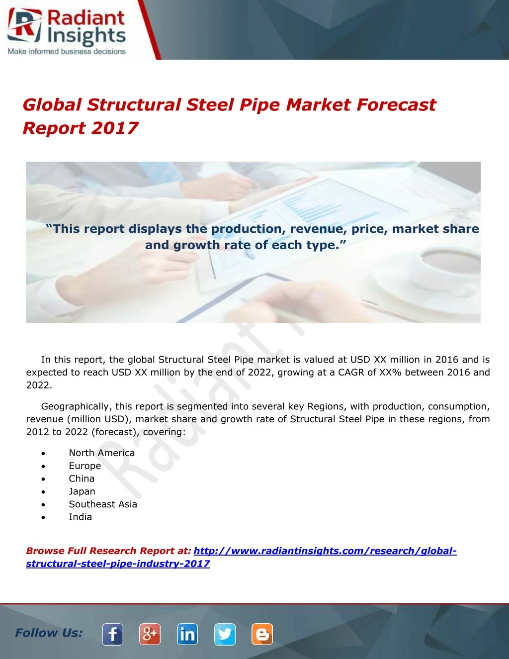 global structural steel pipe market forecast