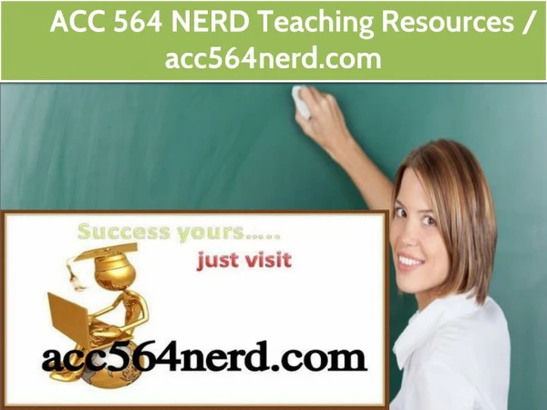 ACC 564 NERD Teaching Resources / acc564nerd.com