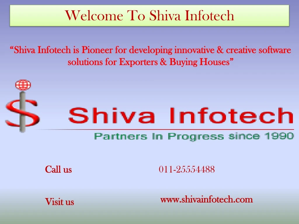 welcome to shiva infotech