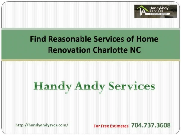 Find Reasonable Services of Home Renovation Charlotte NC