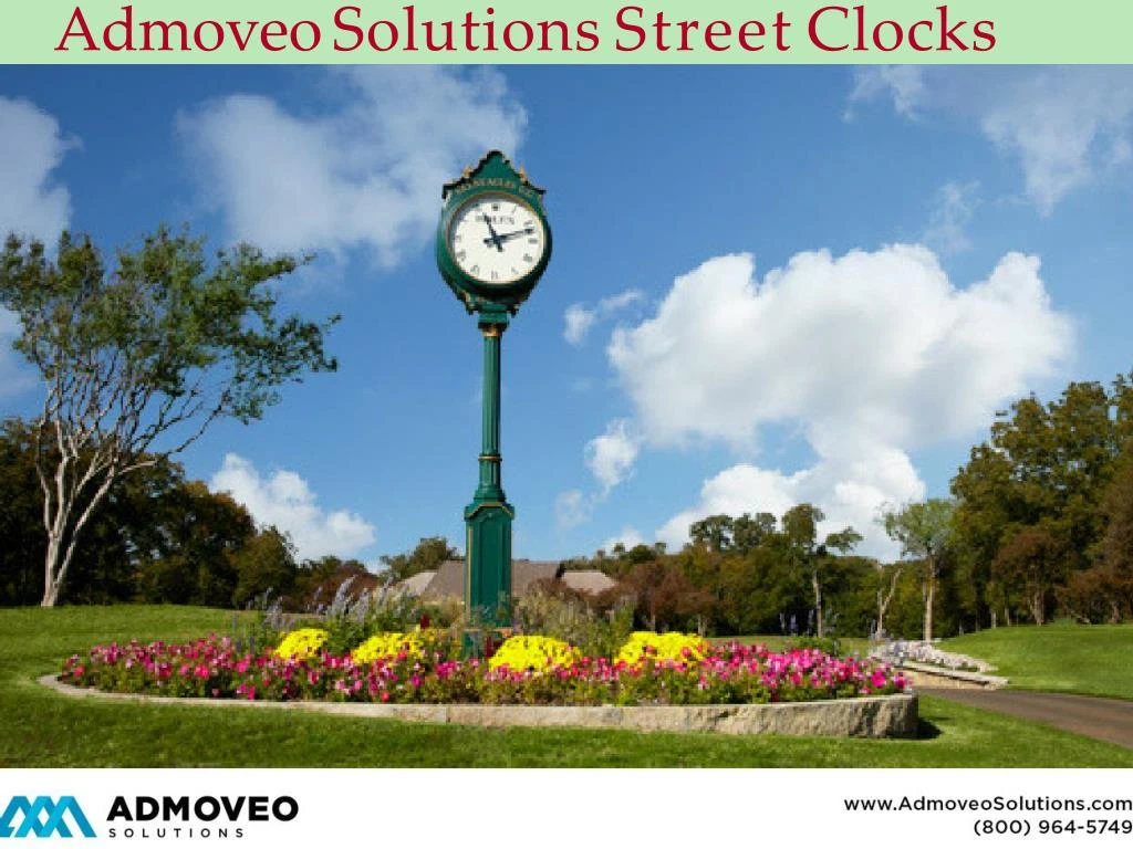 admoveo solutions street clocks