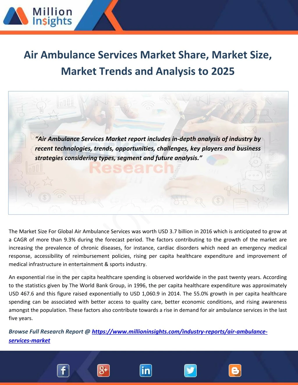 air ambulance services market share market size