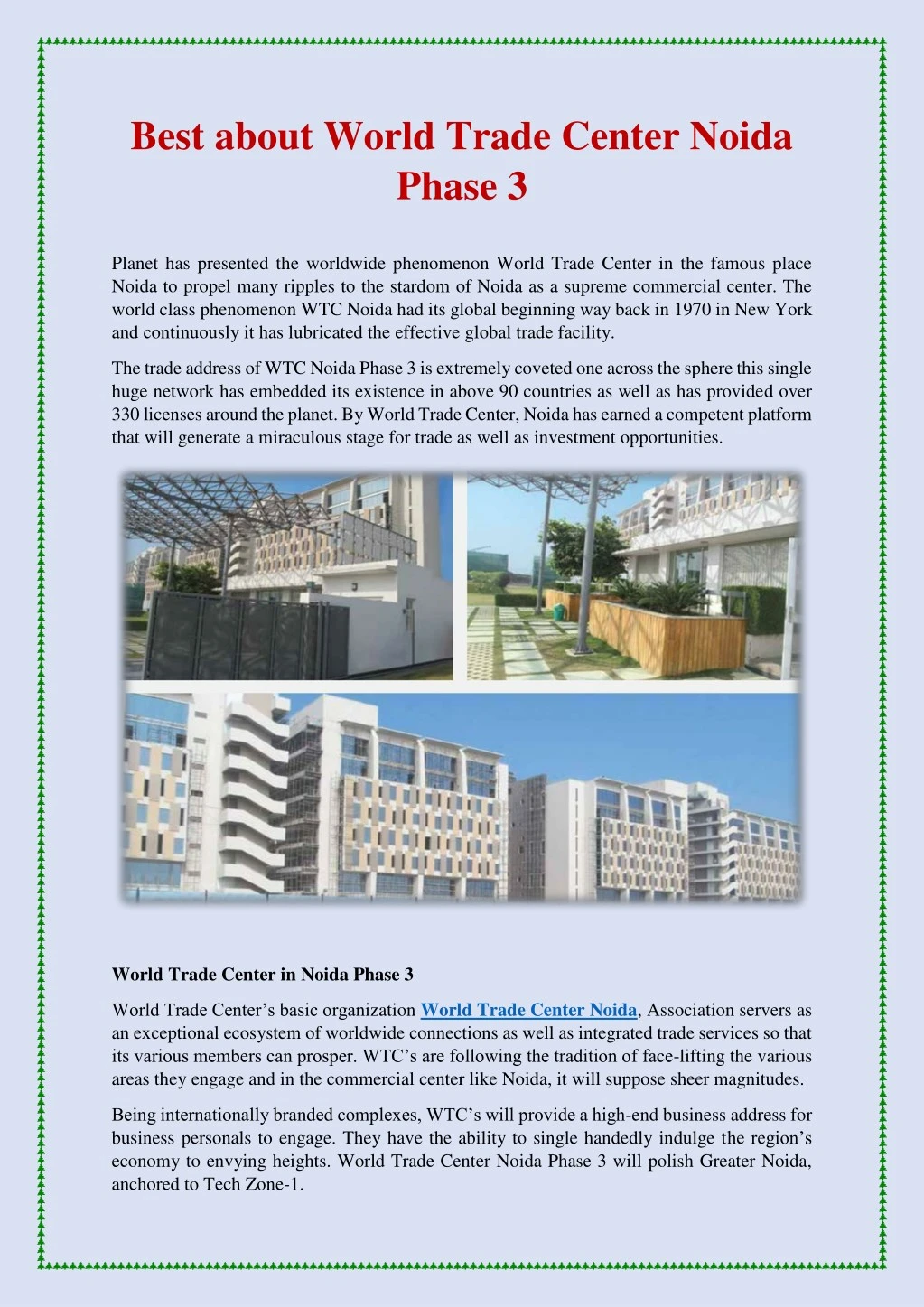 best about world trade center noida phase 3