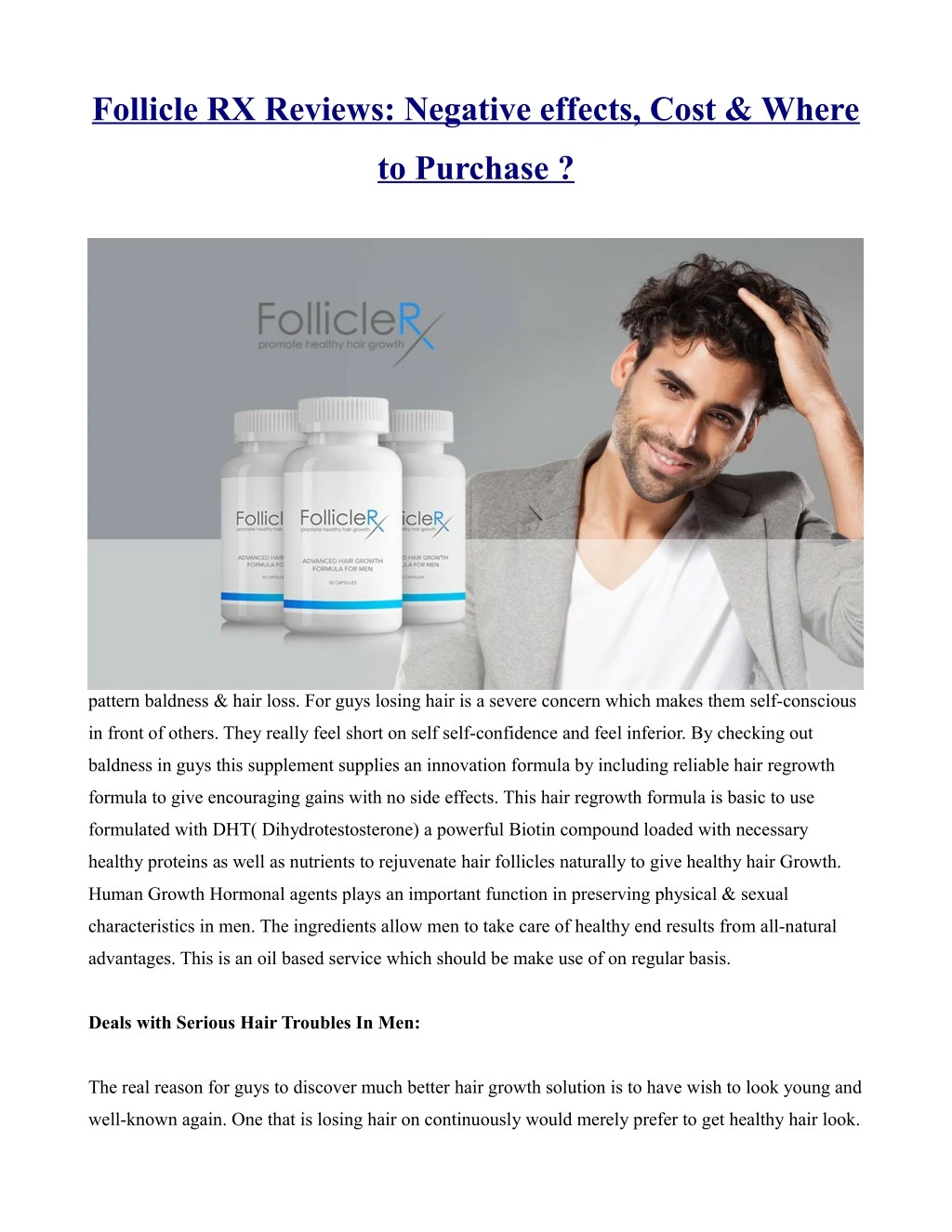 follicle rx reviews negative effects cost where