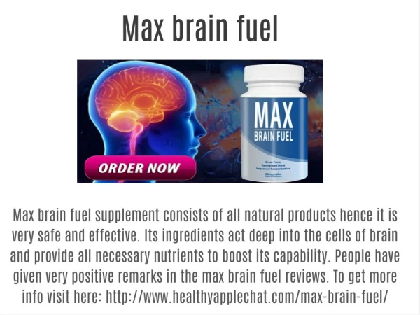Max brain fuel