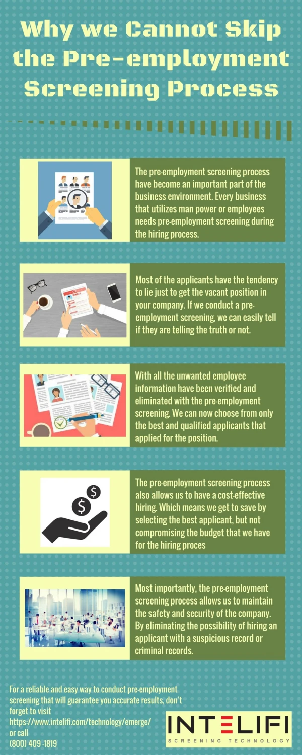 why we cannot skip the pre employment screening