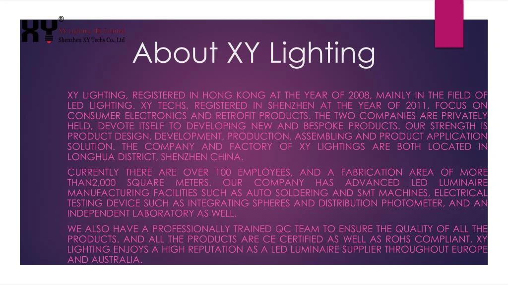about xy lighting