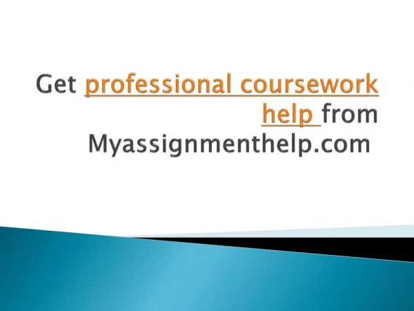 Get professional coursework help