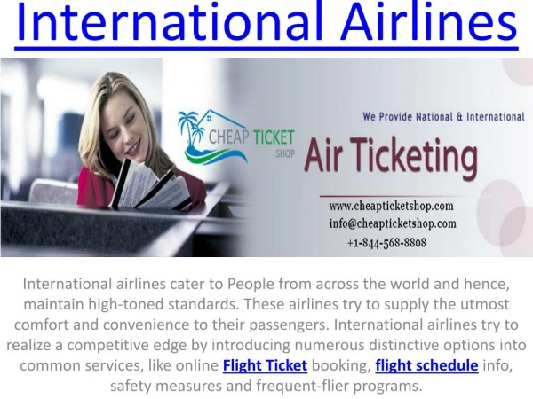 International Airlines on Cheap Ticket Shop