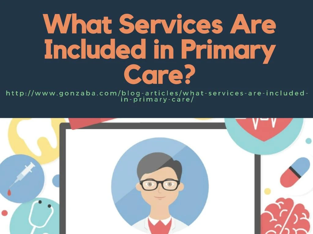 what services are included in primary care