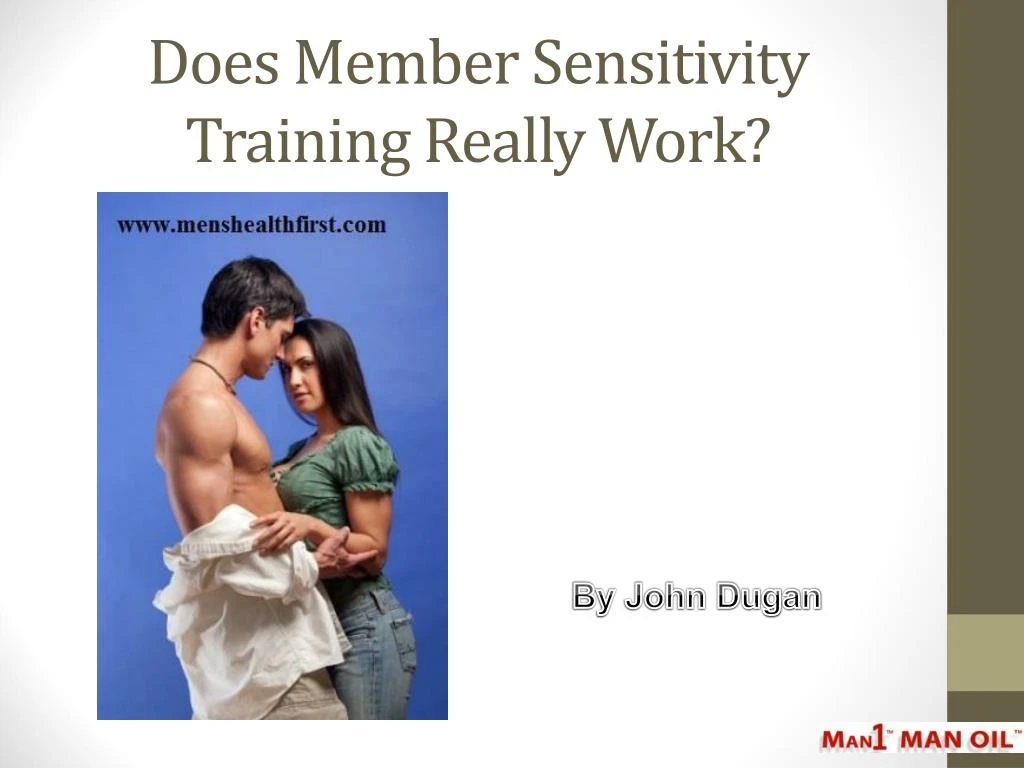 does member sensitivity training really work
