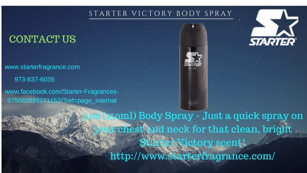 starter victory body spray