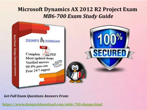 MB6-700 Dumps With Real Exam Question Answers - Dumps4download.com