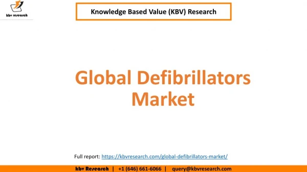 Global Defibrillators Market