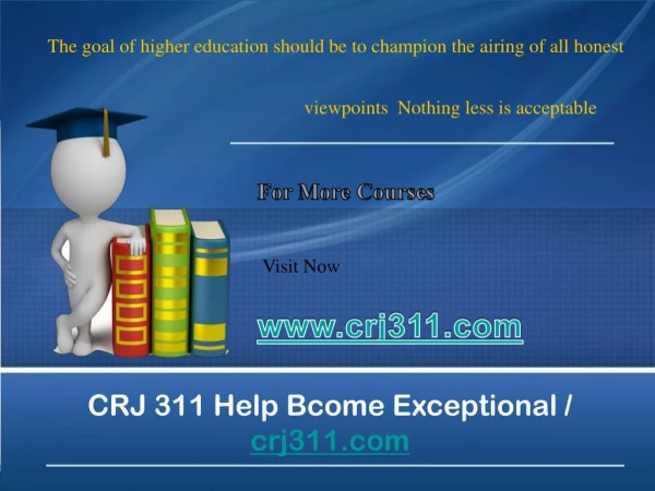 CRJ 311 Help Bcome Exceptional / crj311.com