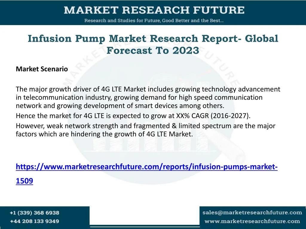 infusion pump market research report global forecast to 2023