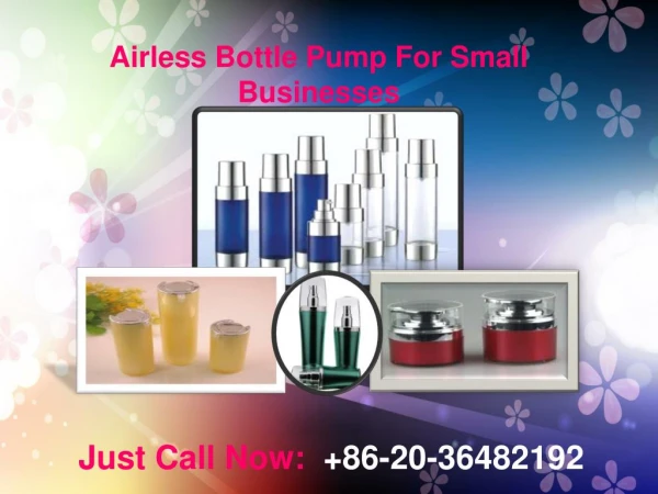 Airless Bottle pump for small bussinesses
