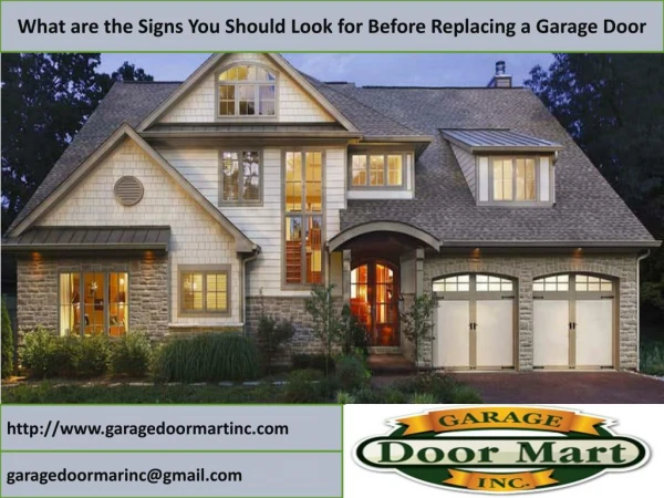 What are the Signs You Should Look for Before Replacing a Garage Door