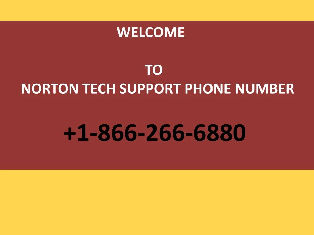 welcome to norton tech support phone number