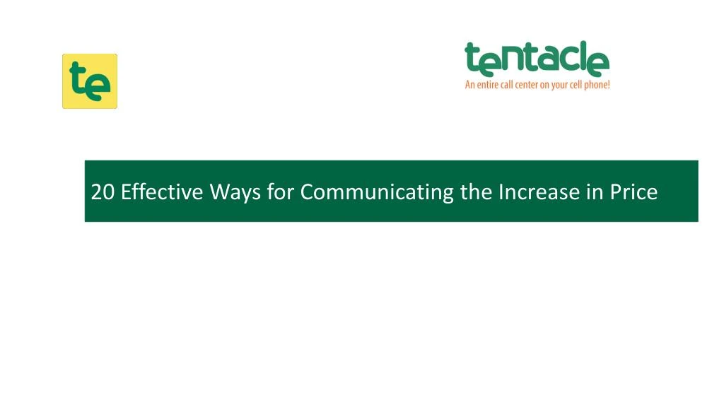 20 effective ways for communicating the increase