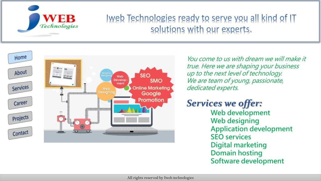 iweb technologies ready to serve you all kind