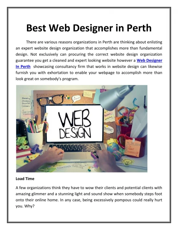 Best Web Designer in Perth