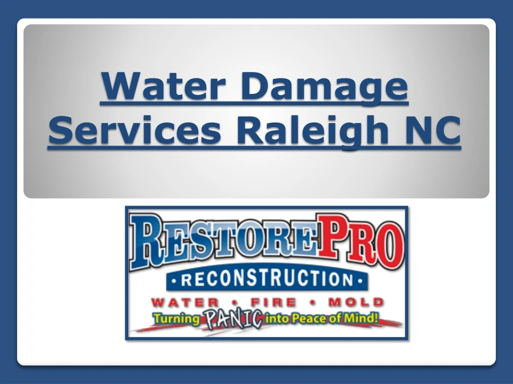 water damage services raleigh nc