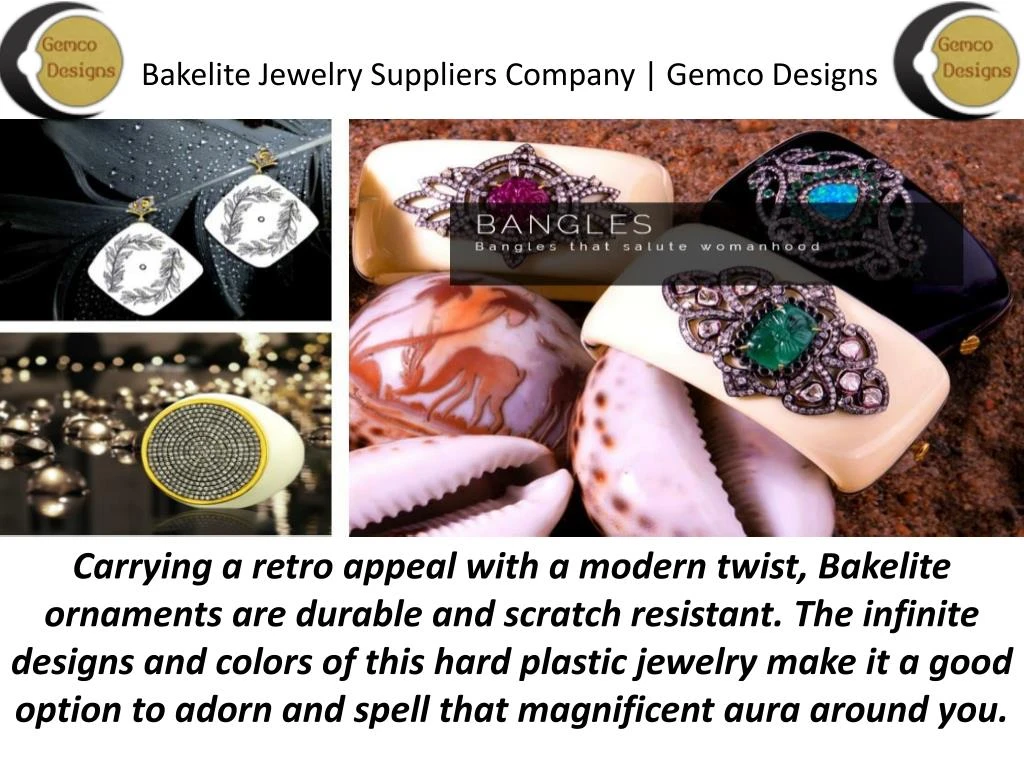 bakelite jewelry suppliers company gemco designs