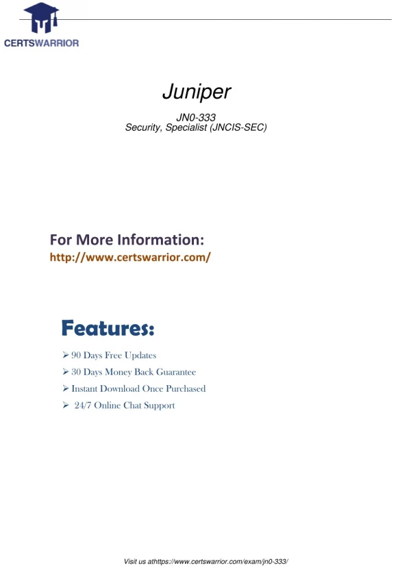 JN0-333 PDF Demo Download