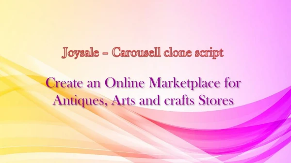 Exclusive offer for Joysale-Carousell clone script,