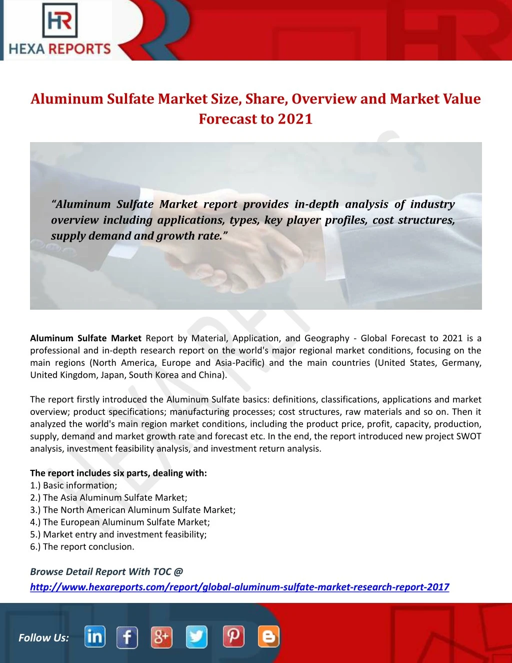 aluminum sulfate market size share overview