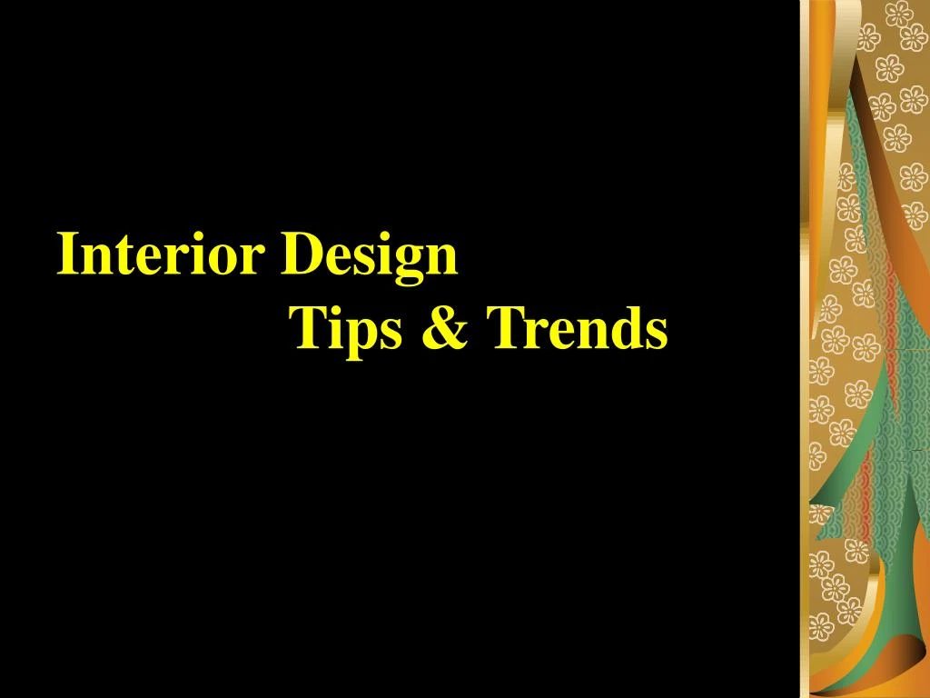 interior design tips trends