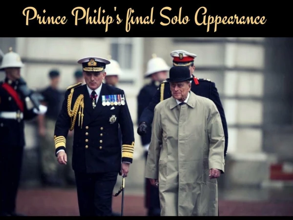 Prince Philip Attends His Official FInal Engagement