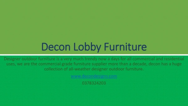 Wicker Lobby Furniture