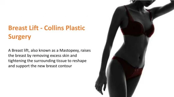 Breast Lift - Collins Plastic Surgery